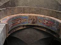 France, Haute-Loire, Le-Puy-en-Velay, Cathedrale Notre-Dame, Porche, Fresque (1)